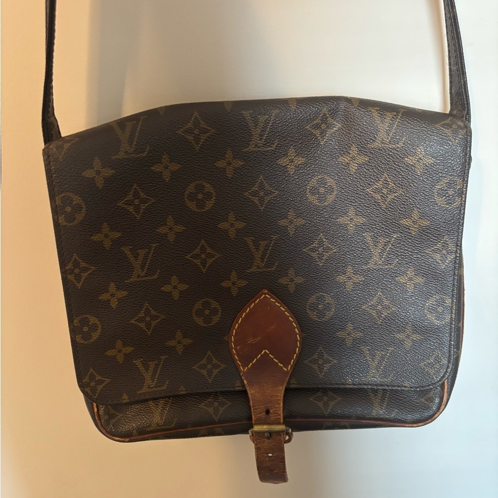 SEND OFFERS 🚨 Louis Vuitton Brown Monogram Canvas Cartouchiere GM Shoulder Bag